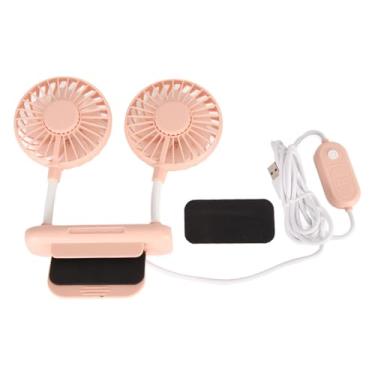 Imagem de Cryfokt Ventilador de Monitor Silencioso Com Clipe e Cabo USB de 3 Modos de Velocidade de 6,6 Pés para Uso Doméstico e Familiar No Escritório (Rosa)