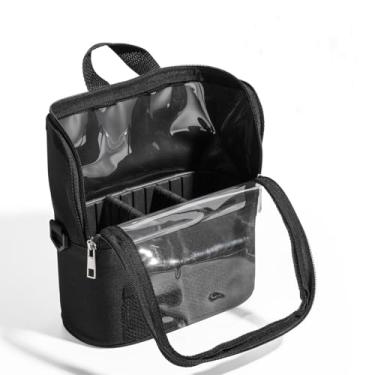 Imagem de Caixa de Pincéis Maquiagem Porta Copo Design Prático para Organização Fácil Transportar Limpo Adequado Uso Profissional