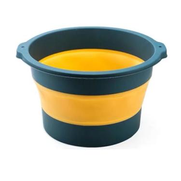 Imagem de Dioche Bacia Dobrável para Pés Banheira de Imersão Dobrável para Pés Grande Capacidade de água Bacia Leve e Portátil para Banho de para Uso Doméstico Acampamento Viagem Material (Azul)