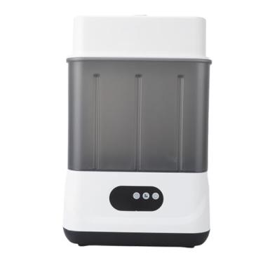 Imagem de Asixxsix Lavadora, esterilizadora e secadora de mamadeiras, 2 em 1, com dupla camada e configurações de temporizador, secadora elétrica a com capacidade para 6 a 12 itens (plugue da ue)