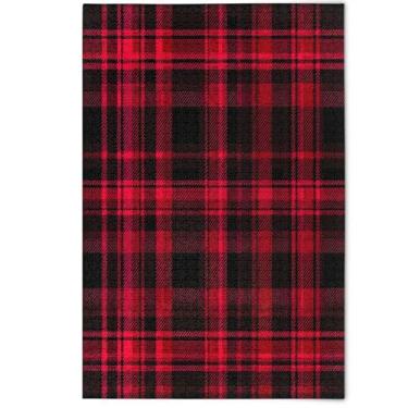 Imagem de Quebra-cabeça adulto xadrez vermelho preto clássico 500 peças, presentes de festa de elefante branco quebra-cabeças divertidos para adultos pintura animal flor, 500 peças, 52 cm x 37,8 cm