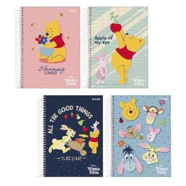 Imagem de Starschool – Caderno 1/4 capa dura espiral Pooh Disney | 80 Folhas | Tamanho portátil, charme clássico e resistência para anotações diárias