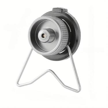 Imagem de 1 peça / 2 peças adaptador portátil de fogão a gás liga de alumínio conversor de acampamento leve cabeça de conversão compacta para cozinhar ao ar livre (2 peças)