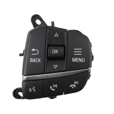 Imagem de Interruptor de controle de rádio de volante direito compatível com Ford Explorer Escape Maverick substitui LB5Z-9C888-F LB5Z-9C888-C SW-8415