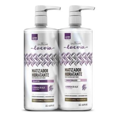 Imagem de Kit Shampo Condicionador Matizador Profissional 1l - Kit Shampoo e Con