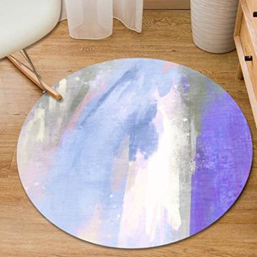 Imagem de Tapete redondo, tapete redondo lavável à máquina, tapete circular para quarto, banheiro, pátio, tapete redondo ao ar livre para banheiro, entrada, quarto, A, diâmetro 160 cm