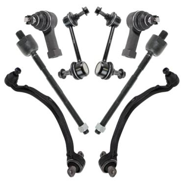 Imagem de TRQ Kit de direção dianteira e suspensão compatível com Chrysler Sebring Dodge Avenger 1995-1998 Eagle Talon 1995-1999 Mitsubishi Eclipse 1994-1998 Galant