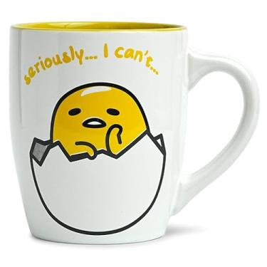 Imagem de Silver Buffalo Caneca de cerâmica curvada jumbo Gudetama Seriously I Can't 748 ml