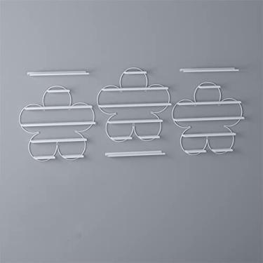 Imagem de Prateleiras de metal para armazenamento de esmaltes de parede, produtos para esmalte de unhas, organizador de parede, 5 camadas, suporte de prateleira de esmalte, moldura de metal para loja de unhas