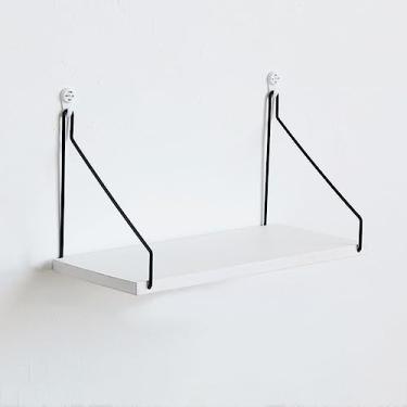 Imagem de Prateleira de Parede Rustic com Suportes Metal Prateleiras Armazenamento Decoração Ambiente Madeira e Ferro resistentes para Cozinha Sala Estar Banhei