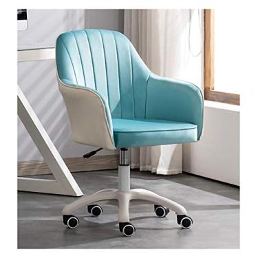 Imagem de Cadeira de mesa de escritório cadeiras de escritório com rodas, cadeira giratória sem braços confortável, giratória ajustável, cadeira executiva ergonômica para escritório executivo