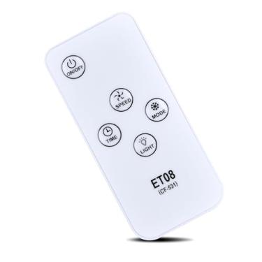 Imagem de MOVHEIYL Controle remoto de substituição para ventilador de refrigeração portátil JOUJBAIL de ar condicionado ET08 CF-531