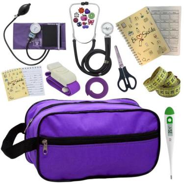 Imagem de Kit Enfermagem Profissional Glicose Estagio Saude Completo - PREMIUM, 