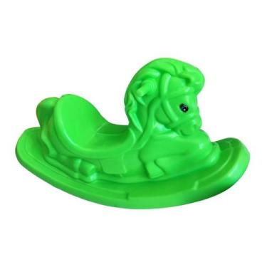 Imagem de Gangorra Infantil Cavalinho Verde - Multiplastic