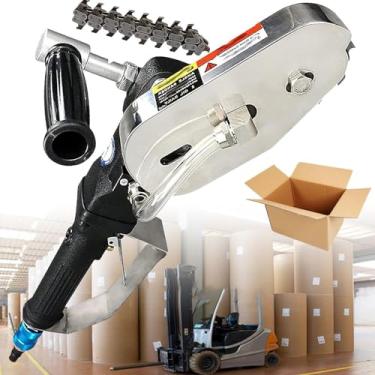 Imagem de Descascador de resíduos de caixa de papelão pneumático - Máquina de corte de papelão portátil, ferramenta de corte de borda para remoção e remoção eficiente de resíduos, design resistente para uso