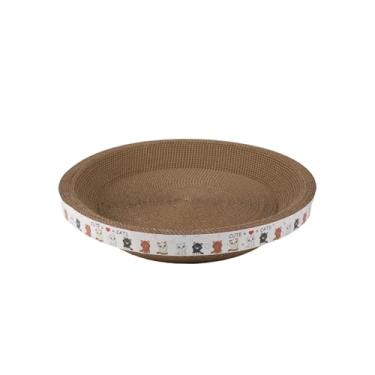 Imagem de KiBcsLic Arranhador para Gatos, Cama, Lounge, Móvel para Animais de Estimação, Brinquedo Interativo, Sem Montagem, Almofada de Arranhar Ondulada 2 em 1 para, 45x45x9cm
