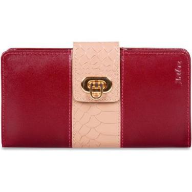 Imagem de Carteira Couro Feminina Artlux Cores 561, Vermelho