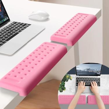 Imagem de Sushret Apoio de Cotovelo em L para Mesa, 2 Peças de Espuma de Memória, Almofada Ergonômica Antiderrapante para Pulso, Palma e Antebraço, Suporte para Escritório e Casa