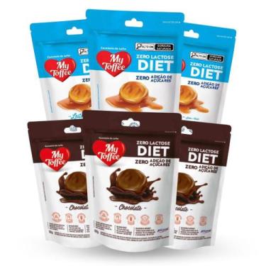Imagem de My toffee leite e chocolate diet zero lactose 6un 52g