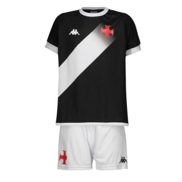 Imagem de Conjunto Kappa Vasco Supporter Graphik Infantil - Preto 10, Preto, 10