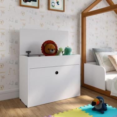 Imagem de Baú Organizador Brinquedos Com Sapateira 1 Porta Basculante Infantil M