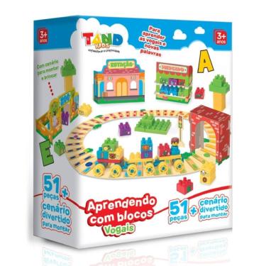 Imagem de Aprendendo com Blocos Vogais Tand - Toyster