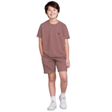 Imagem de Conjunto Infantil Menino Camisa e Bermuda Moletinho-Masculino