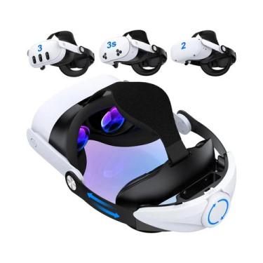 Imagem de Faixa De Cabeça Ajustável Para Meta Quest 3S/Quest 3/Quest 2 Acessório