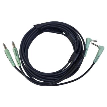 Imagem de Cabo Teclado 3.05m P10 x P10 90º 2x0,75mm Verde