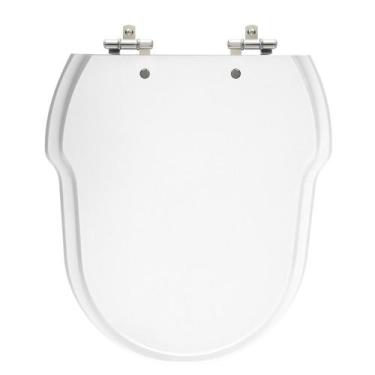 Imagem de Assento Sanitário Hampton Branco Tampa para Vaso Incepa de Madeira Laq