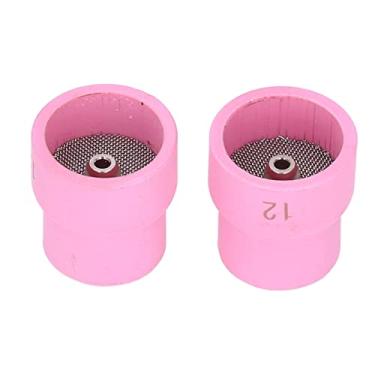 Imagem de KUIDAMOS Conjunto de Copo de Soldagem TIG de Alta Durabilidade para WP9 / 17/18/20/25/26, Kit de Bico de Cerâmica 2 Unidades para Tocha de Soldagem, Peças de Reposição para Bico de, Fácil de
