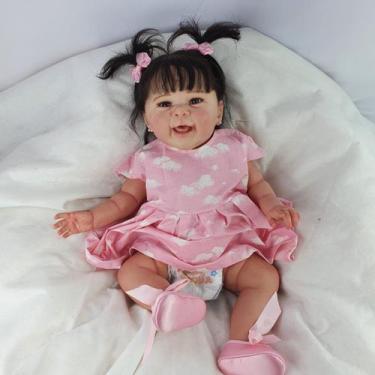 Imagem de Bebê Reborn Menina Princesa Sorrindo + Acessórios - Mundo Azul E Rosa