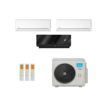 Imagem de Ar-Condicionado Multi Split Inverter Midea 42.000 (2x Evap HW 12.000 + 1x Evap HW 24.000) Quente/Frio 220V