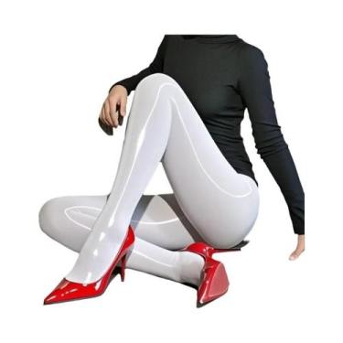 Imagem de Meia-calça Feminina plus Size De Cintura Alta, Fina, Transparente E Br