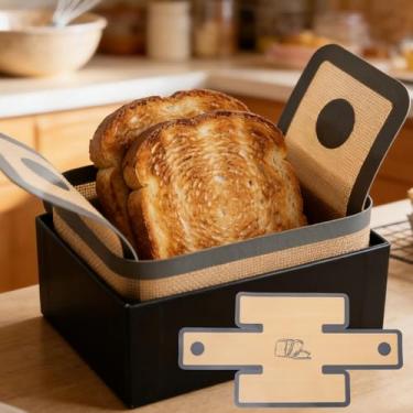 Imagem de Tapete de silicone antiaderente, forro de forno, reutilizável, pastelaria, assadeira para cozinha, biscoito, pão, pizza, almofada