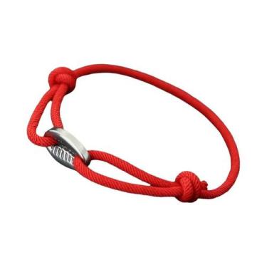 Imagem de Pulseira De Macramê Ajustável Para Homens, Corda Trançada Com Concha P