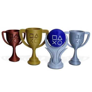 Imagem de Troféus PSN com o Platina Kit 4 unid Tam M - 3D Think BR