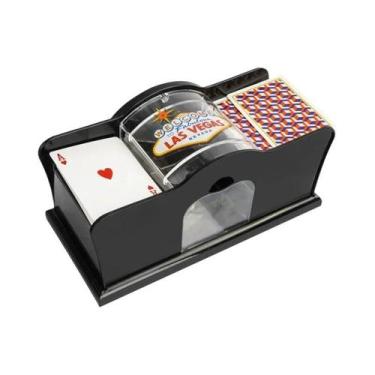 Imagem de Embaralhador Manual De Cartas Com Manivela Para 2 Baralhos  Ideal Para