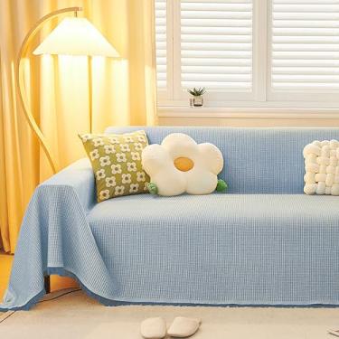 Imagem de Cobertor de capa de sofá, capas de sofá laváveis para animais de estimação, capa de sofá de dupla face, ar condicionado versátil, soneca e cobertor de carro - perfeito para almofadas de sofá e