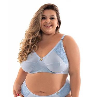 Imagem de Sutiã Sem Bojo Plus Size Lu IMI Lingerie com Renda Reforçada e Confort