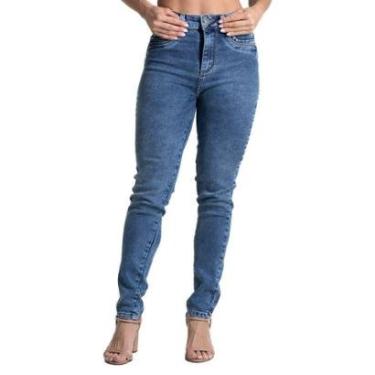 Imagem de Calça Jeans Sawary Levanta Bumbum - 282184 - Azul médio 46-Feminino