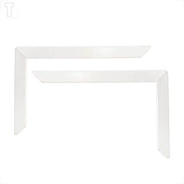 Imagem de Suporte cantoneira l branca 22x38cm par (2pç) - RATAO