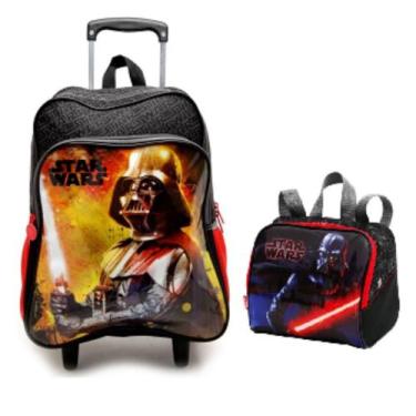Imagem de Kit Mochila Grande Com Rodinha E Lancheira Star Wars - Pacific
