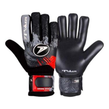 Imagem de Luva De Goleiro Poker Infinity Campo Society Futsal Training, Preto, V