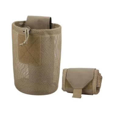 Imagem de Bolsa Tática MOLLE Dobrável Com Cordão Para Carregadores E Utilidades,