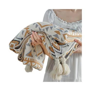 Imagem de Cobertor De Tricô Boêmio Navajo Para Ar Condicionado, Cobertura Para S
