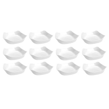 Imagem de Kit 12 Assadeiras Travessa Opaline 1,2l Quadrada Refratário - Nadir Fi