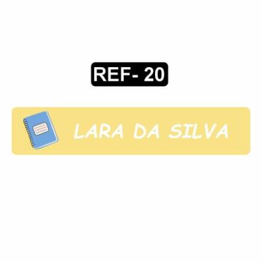Imagem de Kit 50 Etiquetas Termocolantes Em DTF Para Uniforme Escolar Roupa Infa
