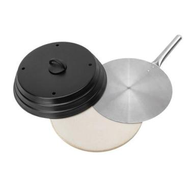 Imagem de Kit Pizza Churrasqueira Pá De Pizza Alumínio - Engenheiro Do Churrasco