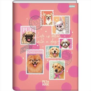Imagem de Caderno Jandaia universitário 1M pet holic brochura 80fls -